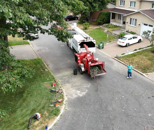 Déchiquetage branches Longueuil